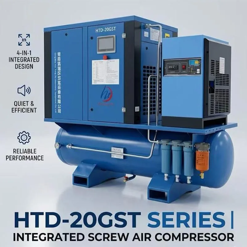 4-in-1 15 kW 16 bar luchtcompressor